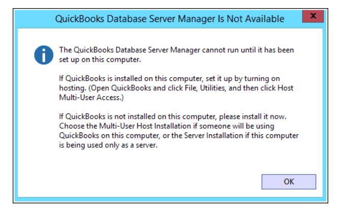 quickbooks database server manager stopped